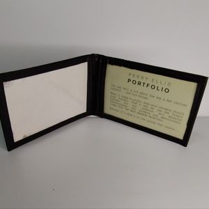 Perry Ellis leather ID wallet.        NWOT